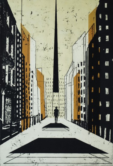 On emigration  | intaglio | 70 x100cm | 2017